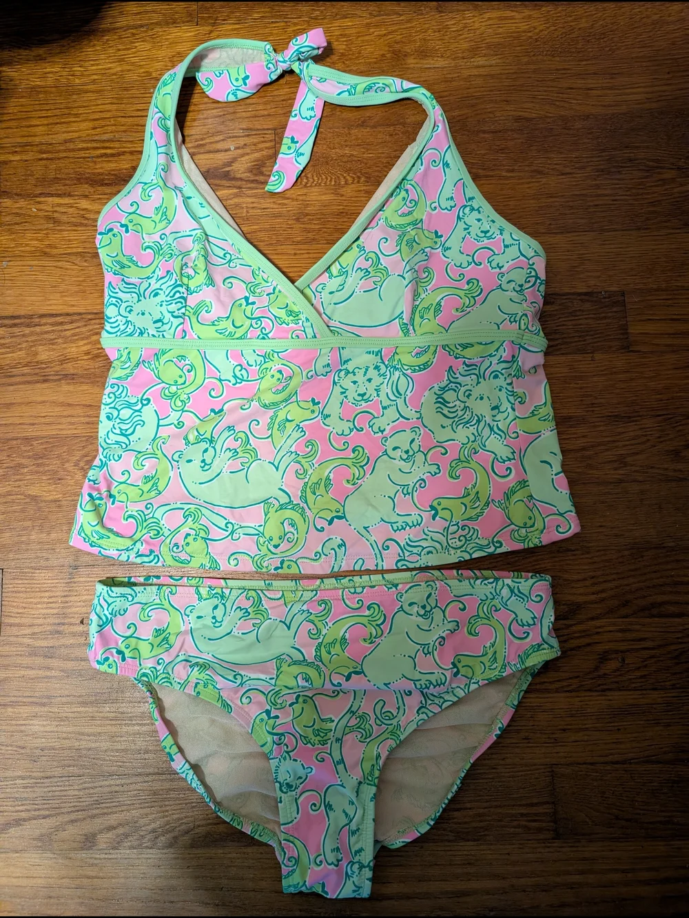 Lilly Pulitzer Animal Print Tankini Swim Set - Picture 1 of 3
